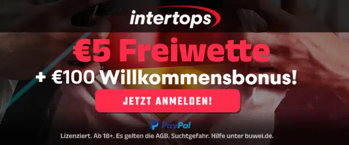 Intertops Neukundenbonus 