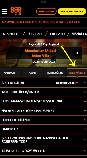 888Sport Wetten
