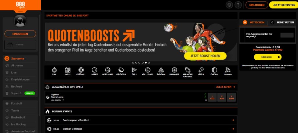 888 Webseite