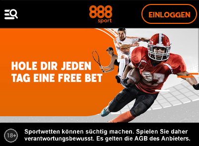 Es gelten die AGB von 888Sport. 18+