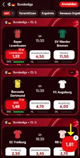 Winamax Wettschein