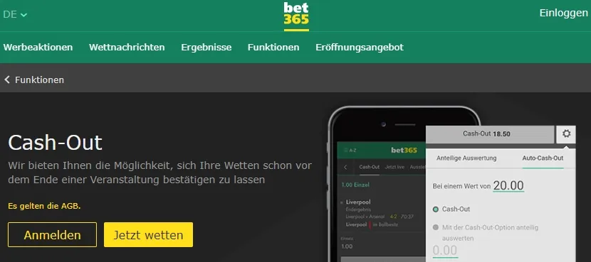 Bet365 Cashout