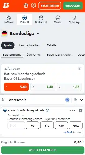 Betano Wettschein