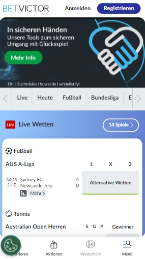BetVictor App Wetten