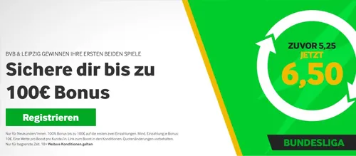Quoten Boost bei Betway