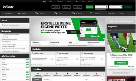 Betway Webseite