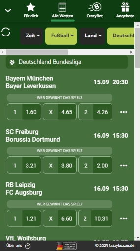 Crazybuzzer Bundesliga
