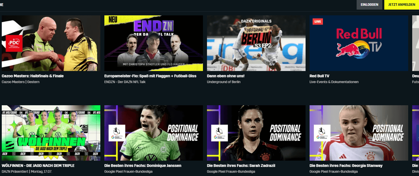 dazn programm 