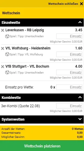 Interwetten Wettschein