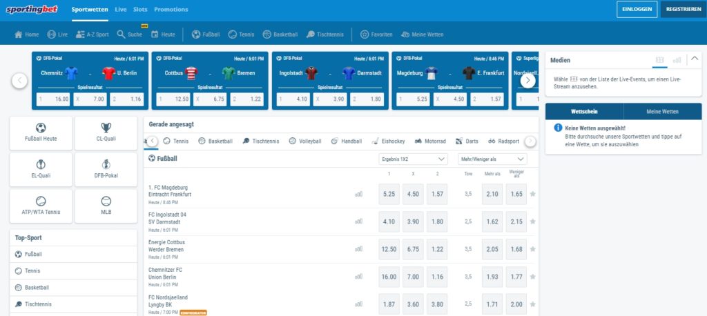 Sportingbet Desktop