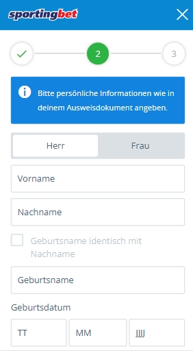 Sportingbet registrieren