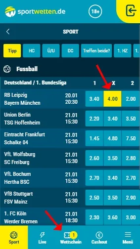 Sportwetten.de Wette