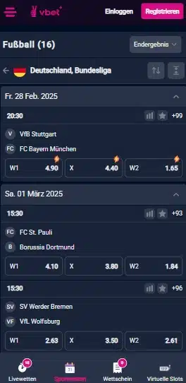 Vbet Bundesliga